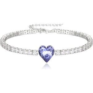 Women's Blue Dainty Trendy Adjustable Tennis Slide Bracelets Jewelry Gift